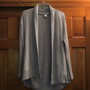 Gap Space Gray Shawl Cardigan XS